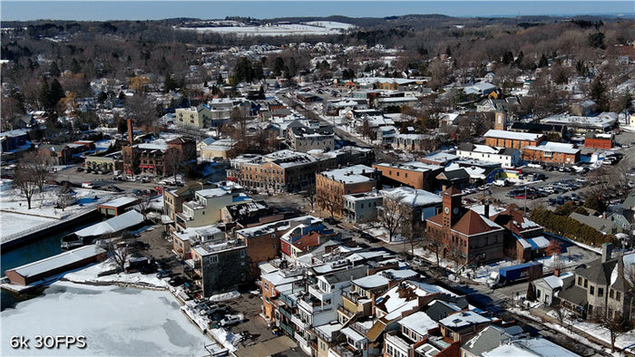 Snow Scenery from Drone Lens