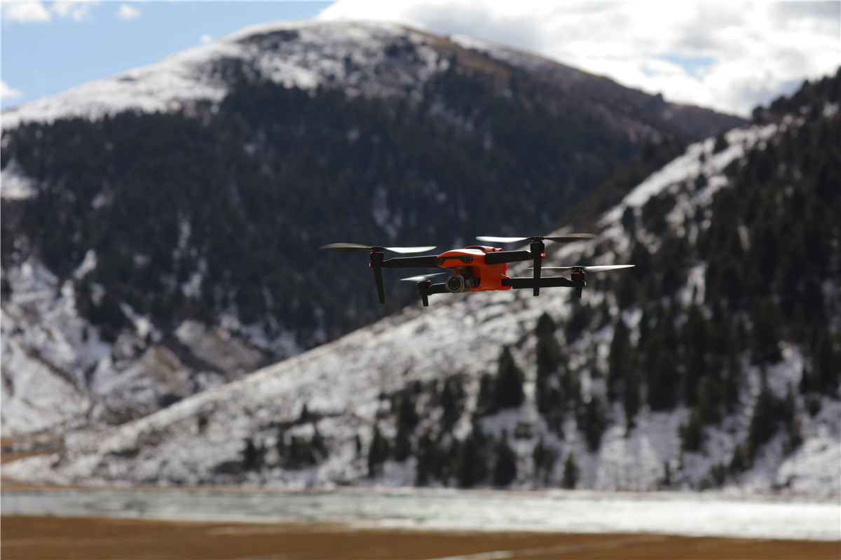 Winter Skiing Photography Drone